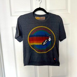 Aviator Nation - Women's SIGNATURE BOYFRIEND TEE - CHARCOAL - Medium